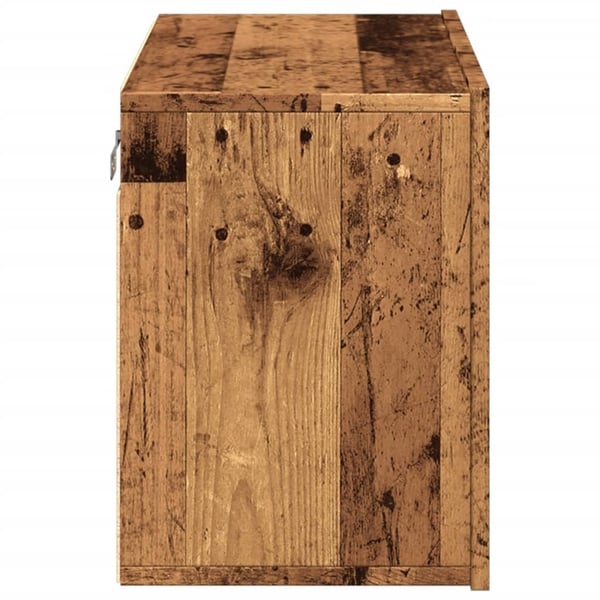 vidaXL Vegghengt TV-benk gammelt tre 60x30x41 cm
