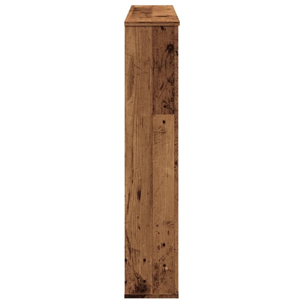 vidaXL Takan ympärys vanha puu 100x20x100 cm tekninen puu