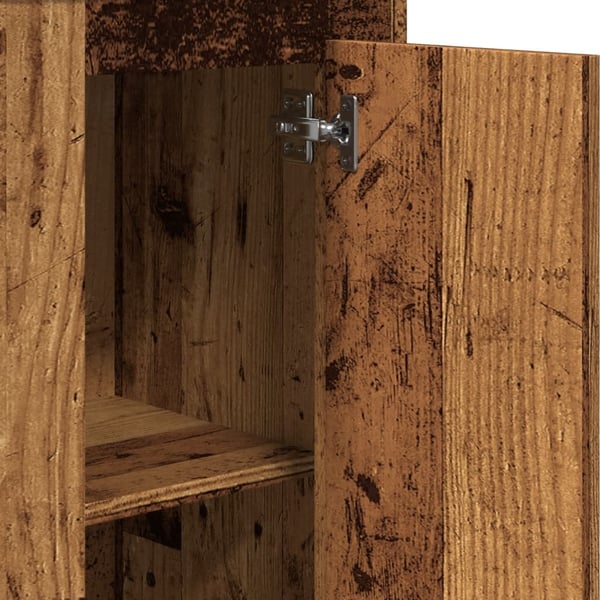 vidaXL Highboard gammelt tre 36x35,5x103,5 cm konstruert tre