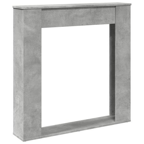 vidaXL Peisramme betonggrå 100x20x100 cm konstruert tre
