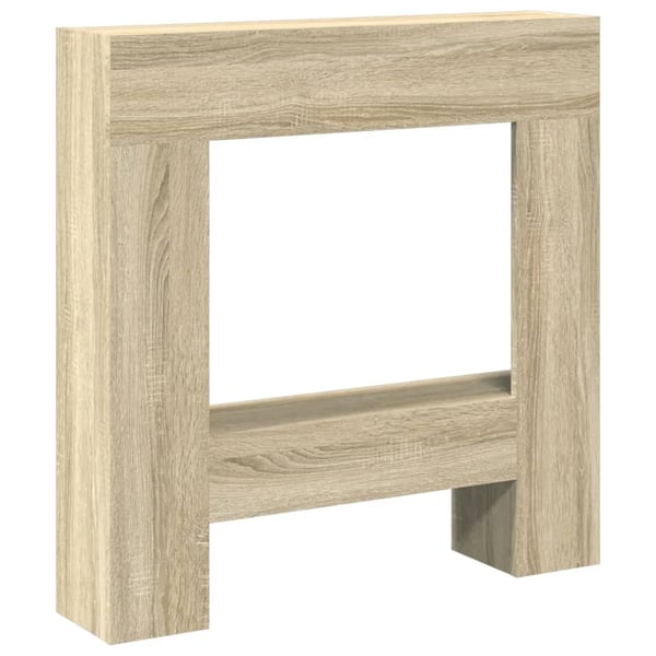 vidaXL Peisramme sonoma eik 81x18x82 cm konstruert tre