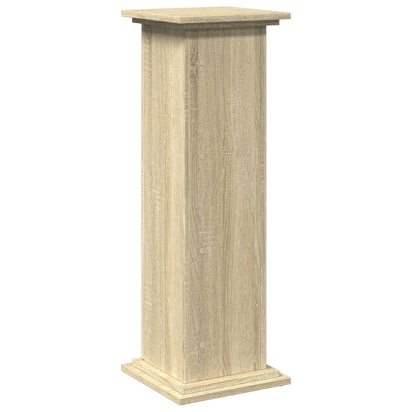 vidaXL Pidestall med oppbevaring sonoma eik 31x30x90 cm konstruert tre