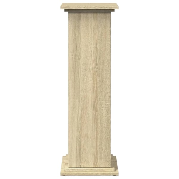 vidaXL Pidestall med oppbevaring sonoma eik 31x30x90 cm konstruert tre