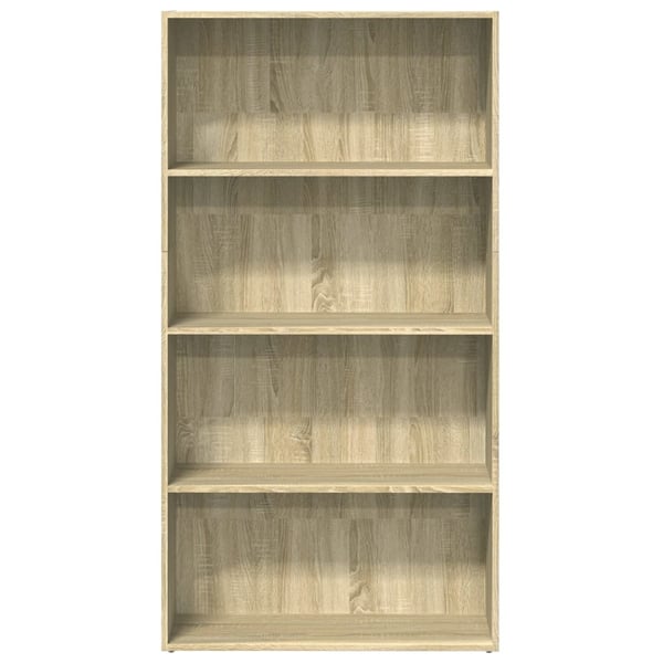 vidaXL Bokhylle sonoma eik 80x30x152 cm konstruert tre