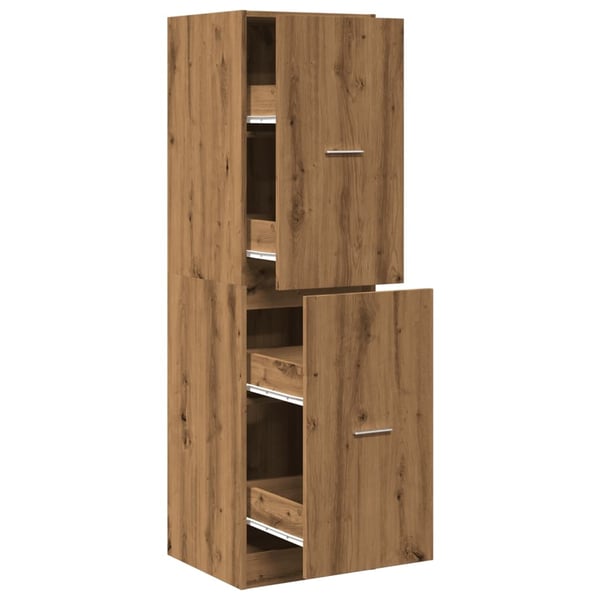 vidaXL Apotekskap artisan eik 40x41x144,5 cm konstruert tre