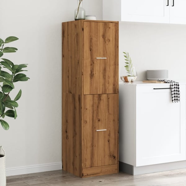 vidaXL Apotekskap artisan eik 40x41x144,5 cm konstruert tre