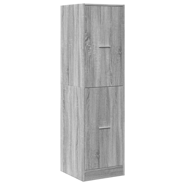 vidaXL Apotekskap grå sonoma 40x41x144,5 cm konstruert tre