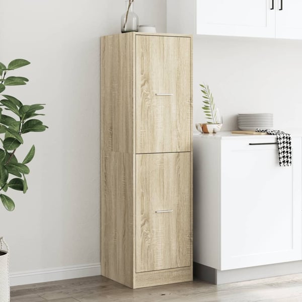 vidaXL Apotekskap sonoma eik 40x41x144,5 cm konstruert tre