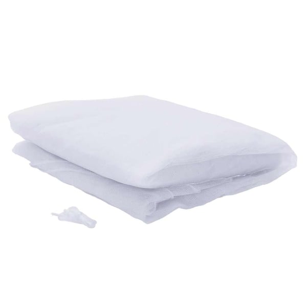 vidaXL Myggnät för säng 220 mesh vit 56x56x220 cm