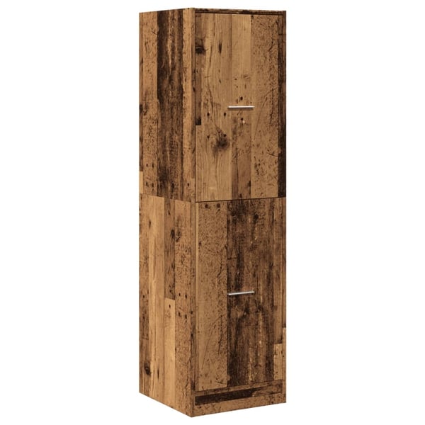 vidaXL Apotekskap gammelt tre 40x41x144,5 cm konstruert tre