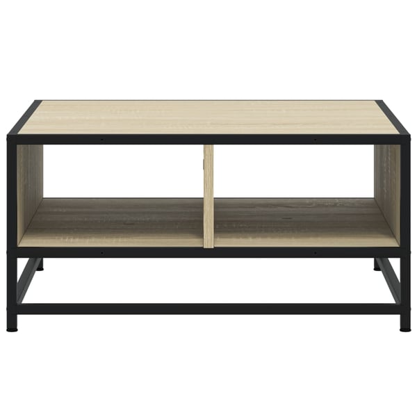 vidaXL Salongbord sonoma eik 60,5x60,5x30 cm konstruert tre og metall