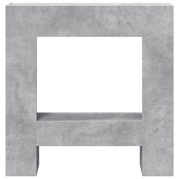 vidaXL Takkakehys betoninharmaa 81x18x82 cm tekninen puu