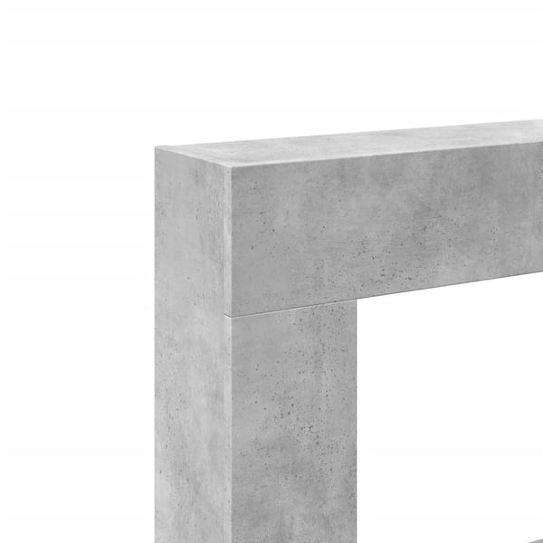 vidaXL Takkakehys betoninharmaa 81x18x82 cm tekninen puu