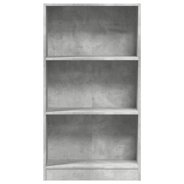 vidaXL Bokhylle betonggrå 60x24x109 cm konstruert tre