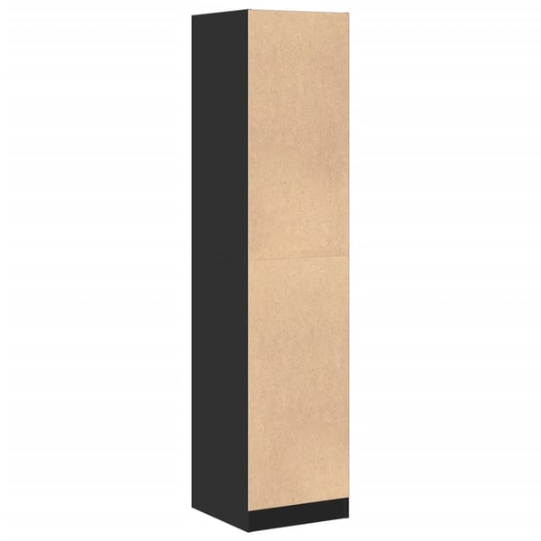 vidaXL Apotekskap svart 40x41x174,5 cm konstruert tre