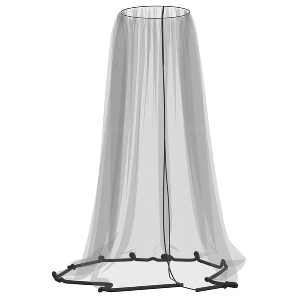 vidaXL Myggnett for paraply 220 netting svart Φ330x250 cm