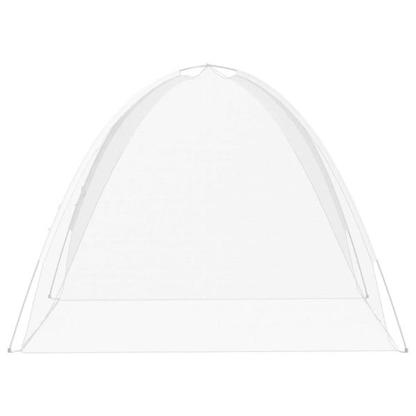 vidaXL Mongolsk myggnett med dører 220 netting hvit 200x180x135 cm