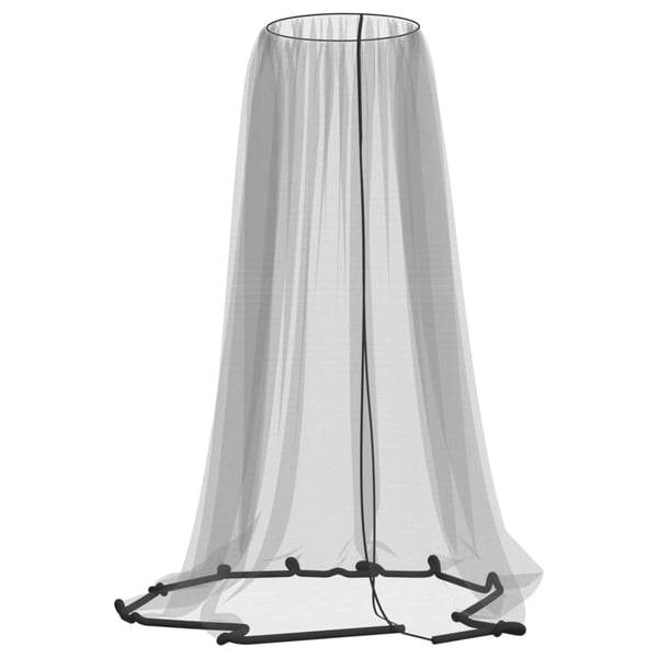 vidaXL myggenet til parasol 220 Φ300x230 cm trådnet sort