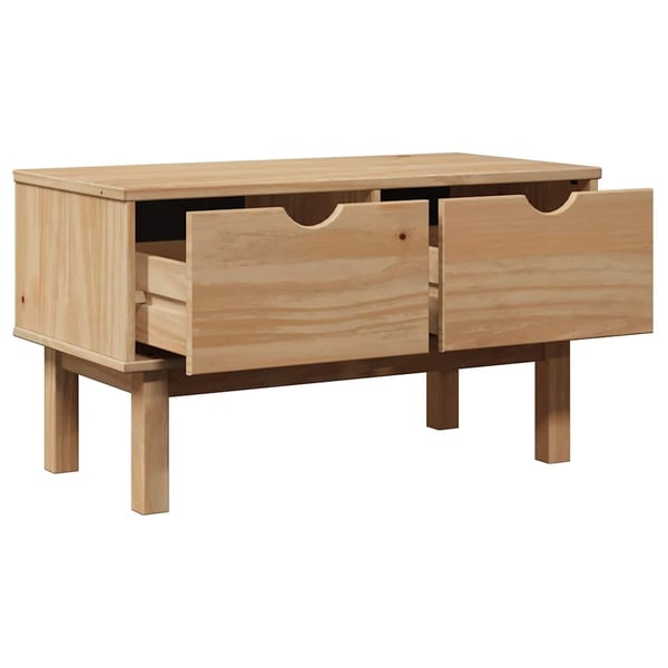 vidaXL Gangbenk OTTA 80x40x45 cm heltre furu