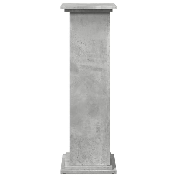 vidaXL Pidestall med oppbevaring betonggrå 31x30x90 cm konstruert tre