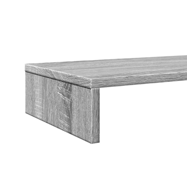 vidaXL Skjermhylle grå sonoma 100x27x10 cm konstruert tre