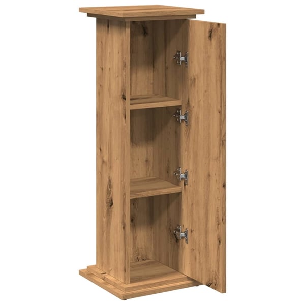 vidaXL Pidestall med oppbevaring artisan eik 31x30x90cm konstruert tre