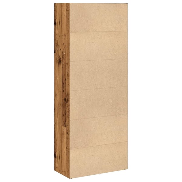 vidaXL Bokhylle gammelt tre 60x30x152 cm konstruert tre