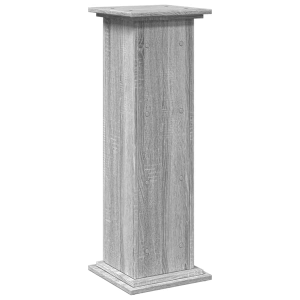 vidaXL Pidestall med oppbevaring grå sonoma 31x30x90 cm konstruert tre