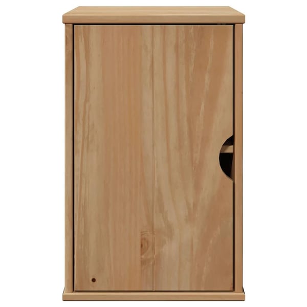 vidaXL Veggmontert baderomsskap OTTA 35x30x55 cm heltre furu