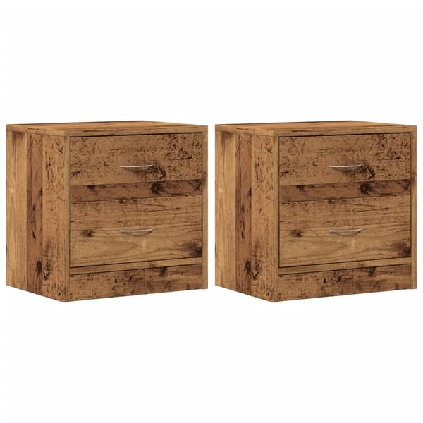 vidaXL Nattbord 2 stk gammelt tre 40x30x40 cm konstruert tre
