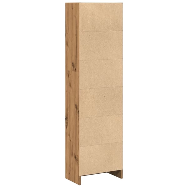 vidaXL bogreol 40x24x143 cm konstrueret træ egetræsfarve