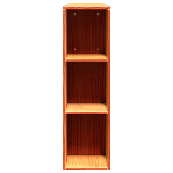 vidaXL Hodegavl med oppbevaring voksbrun 160 cm heltre furu