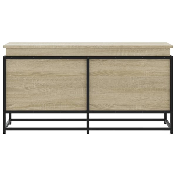vidaXL Oppbevaringsboks lokk sonoma eik 100x40x51,5 cm konstruert tre