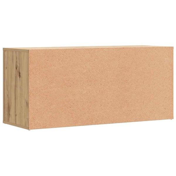 vidaXL Skohylle artisan eik 100x35x45 cm konstruert tre