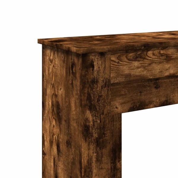 vidaXL Peisramme røkt eik 90x30x90 cm konstruert tre