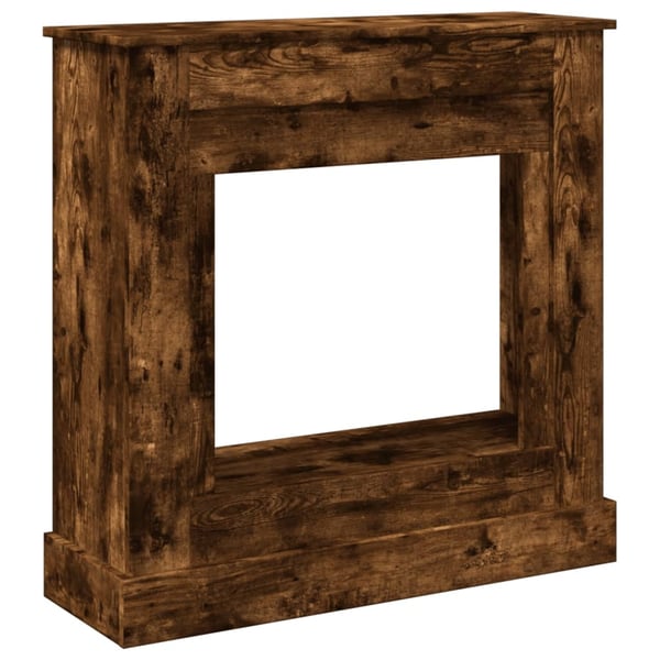 vidaXL Peisramme røkt eik 90x30x90 cm konstruert tre