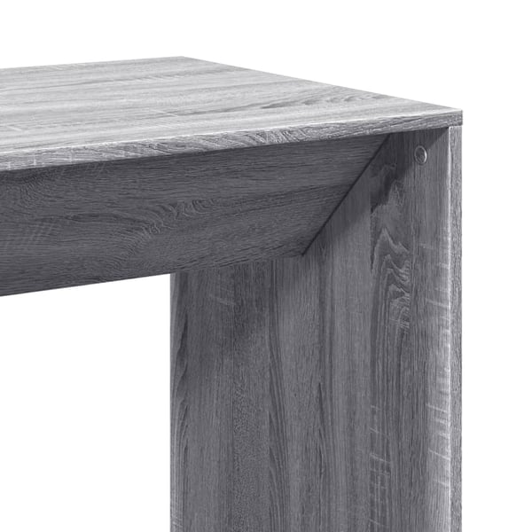 vidaXL Barbord grå sonoma eik 51x50x103,5 cm konstruert tre