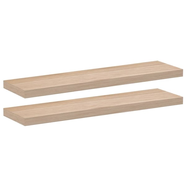 vidaXL Flytende hyller 2 stk 90x23,5x4 cm konstruert tre