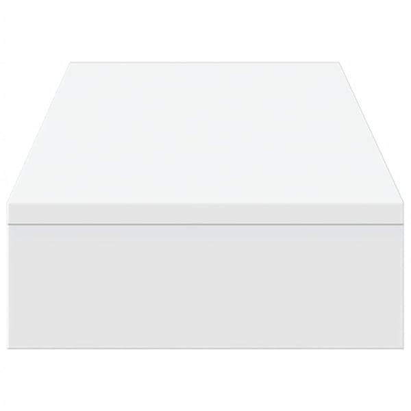 vidaXL Skjermhylle hvit 100x27x10 cm konstruert tre