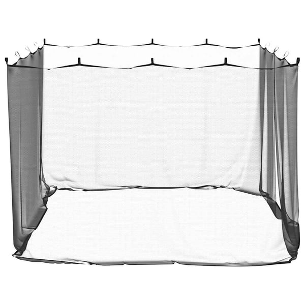 vidaXL Myggnett for utendørs 220 mesh svart 300x300x200 cm