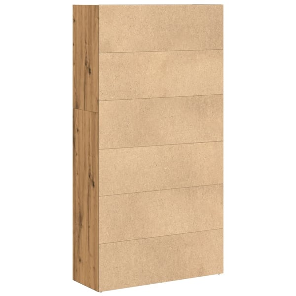 vidaXL Bokhylle artisan eik 80x30x152 cm konstruert tre