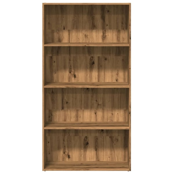vidaXL Bokhylle artisan eik 80x30x152 cm konstruert tre