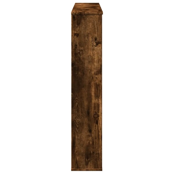 vidaXL Peisramme røkt eik 100x20x100 cm konstruert tre