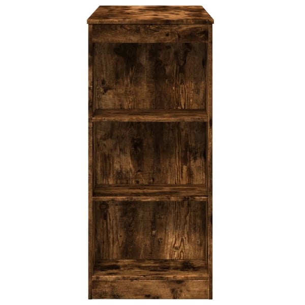 vidaXL Barbord med stativer røkt eik 95x47x103,5 cm konstruert tre