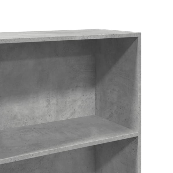 vidaXL Bokhylle betonggrå 60x30x189 cm konstruert tre