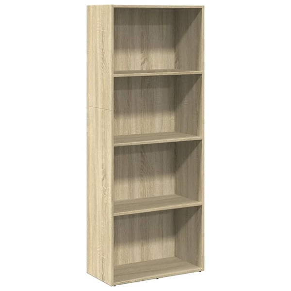 vidaXL Bokhylle sonoma eik 60x30x152 cm konstruert tre