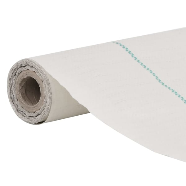 vidaXL Kontrollmatte for ugress hvit 4x10 m PP
