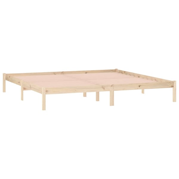 vidaXL sengeramme uden madras 193x203 cm massivt fyrretræ