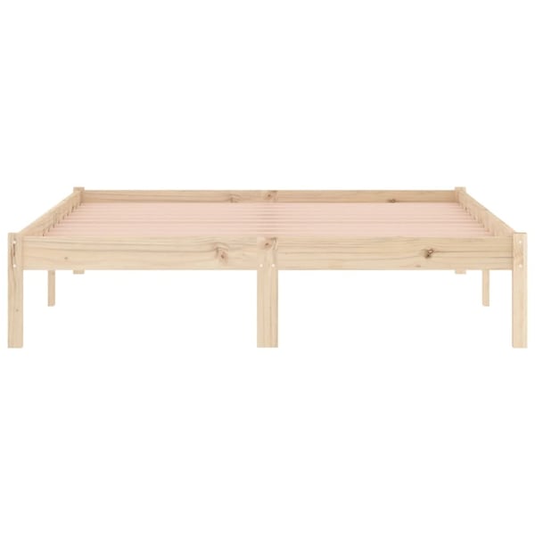 vidaXL Sengeramme uten madrass 137x190 cm heltre furu