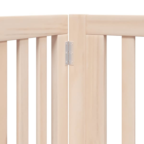 vidaXL Hundeport sammenleggbar 8 paneler 640 cm poppeltre